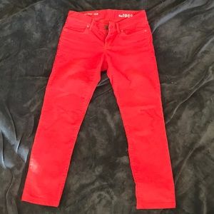 GAP corduroy pants! Bright red! Size 25/0